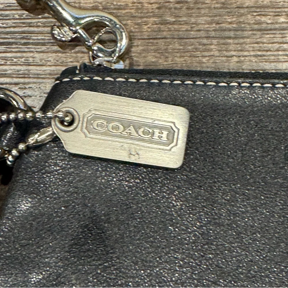 Coach Black Leatherwear Black Wristlet wallet